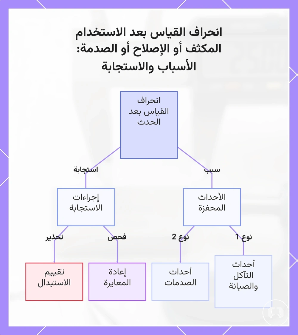 انحراف القياس بعد الاستخدام المكثف أو الإصلاح أو الصدمة: الأسباب والاستجابة