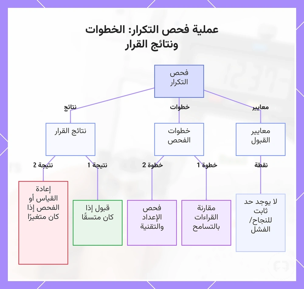 عملية فحص التكرار: الخطوات ونتائج القرار