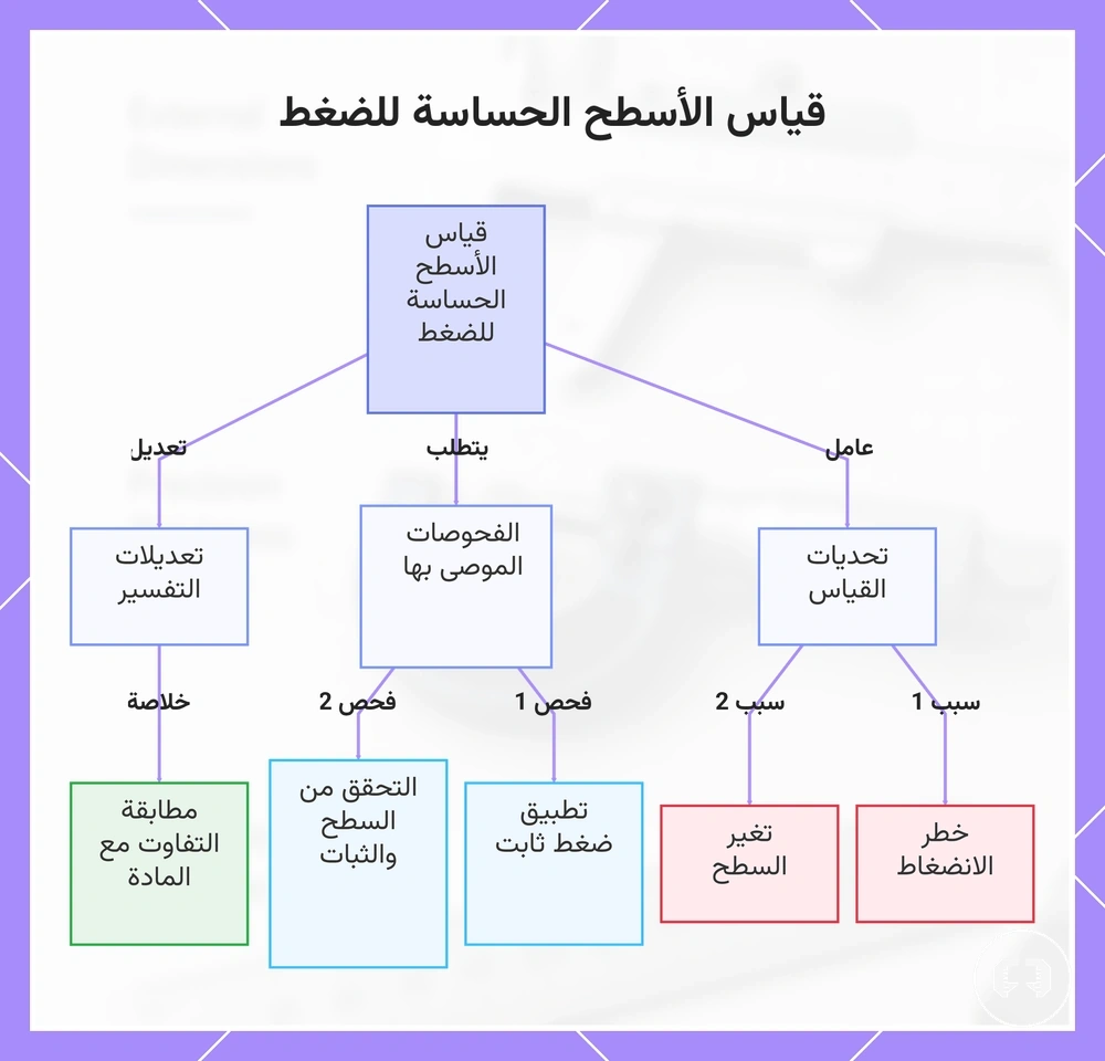 قياس الأسطح الحساسة للضغط