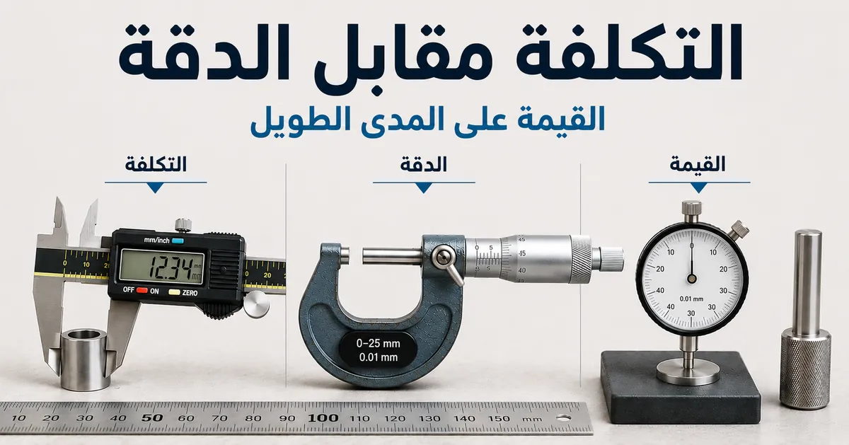 أدوات قياس دقيقة مرتبة لمقارنة التكلفة والدقة والقيمة على المدى الطويل