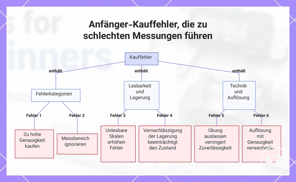 Anfänger-Kauffehler, die zu schlechten Messungen führen