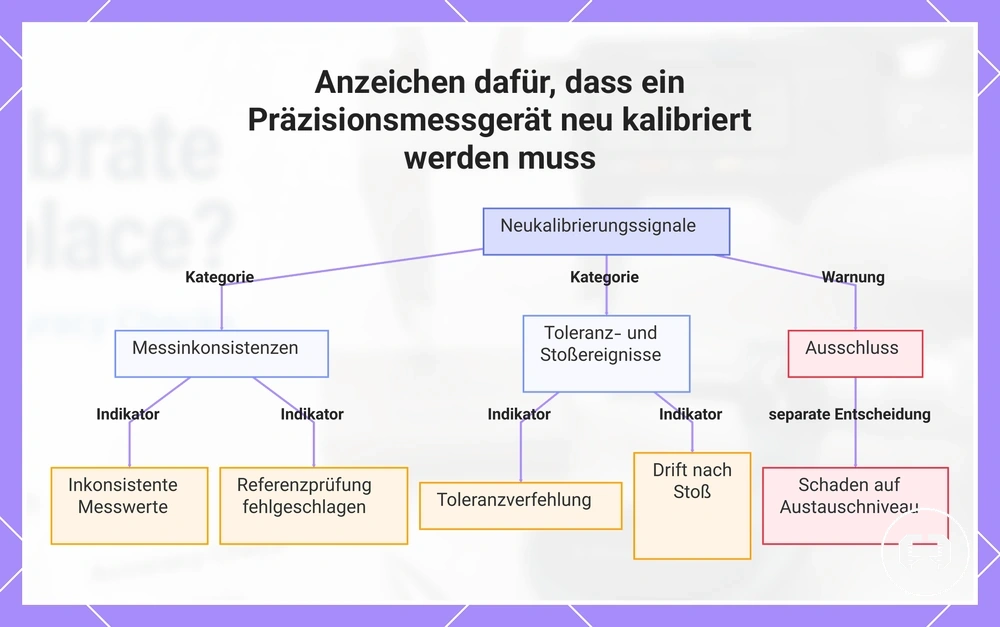 Anzeichen dafür, dass ein Präzisionsmessgerät neu kalibriert werden muss