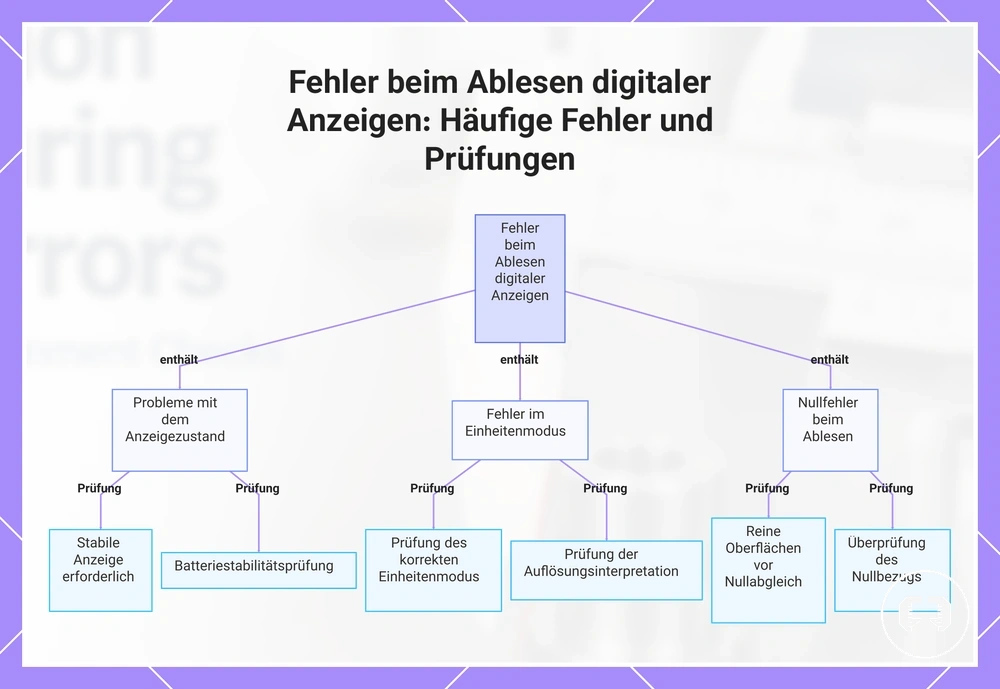 Fehler beim Ablesen digitaler Anzeigen: Häufige Fehler und Prüfungen