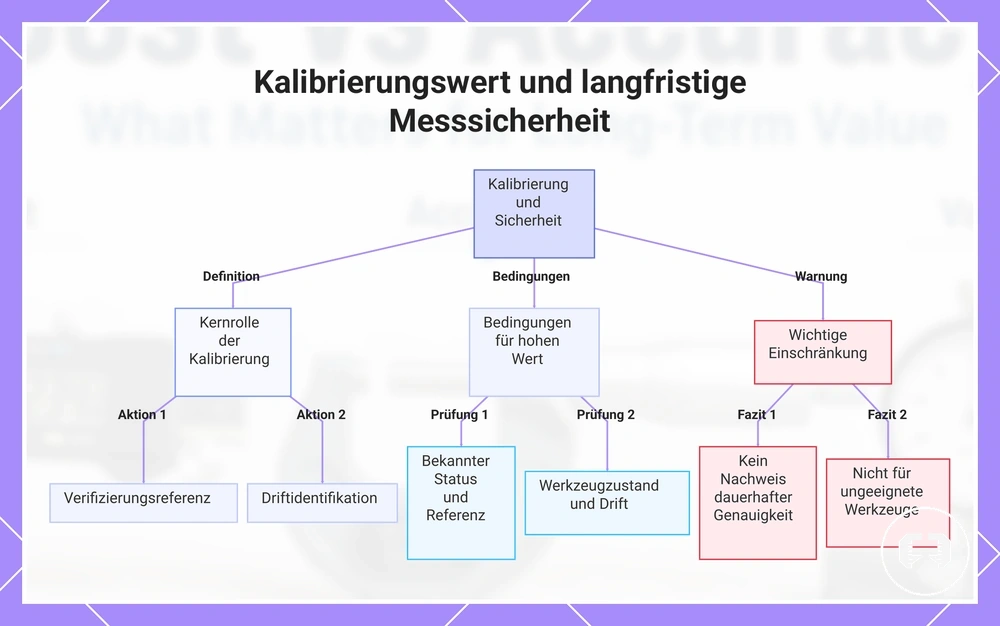 Kalibrierungswert und langfristige Messsicherheit