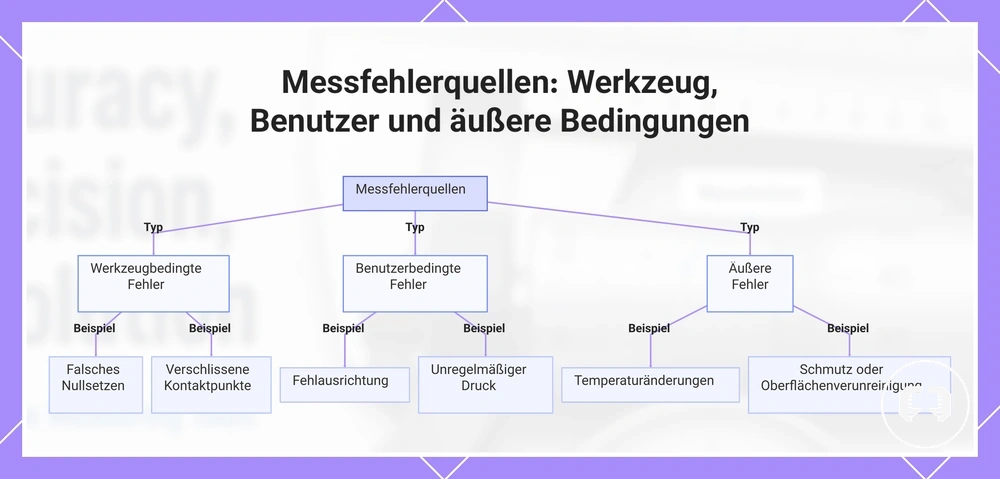 Messfehlerquellen: Werkzeug, Benutzer und äußere Bedingungen