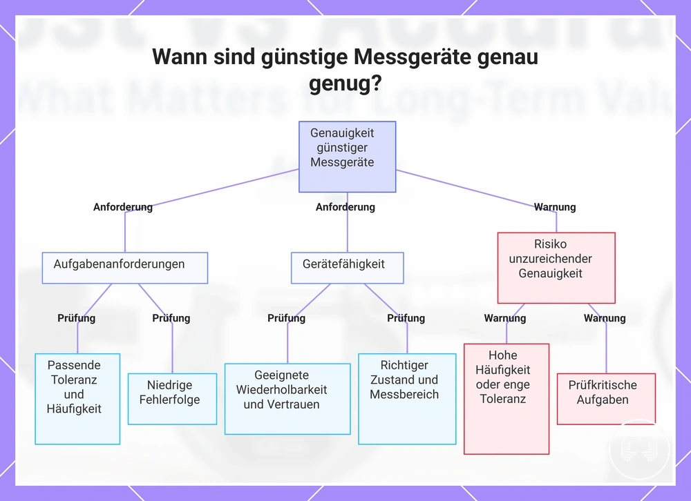 Wann sind günstige Messgeräte genau genug?