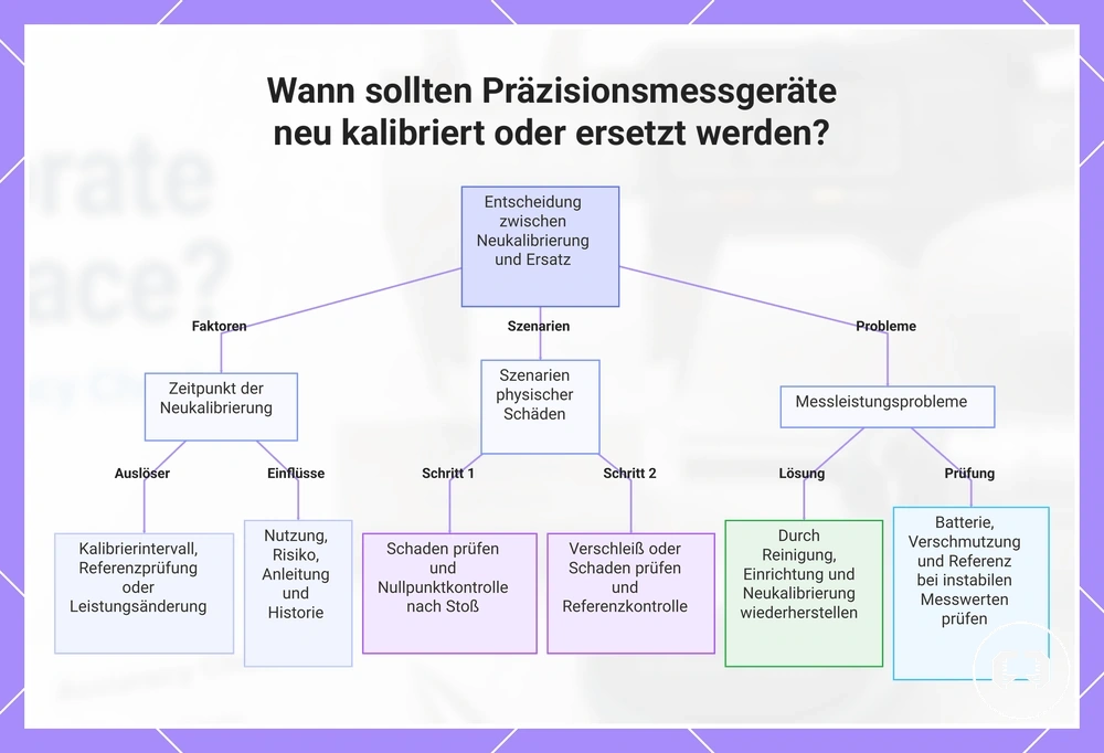 Wann sollten Präzisionsmessgeräte neu kalibriert oder ersetzt werden?