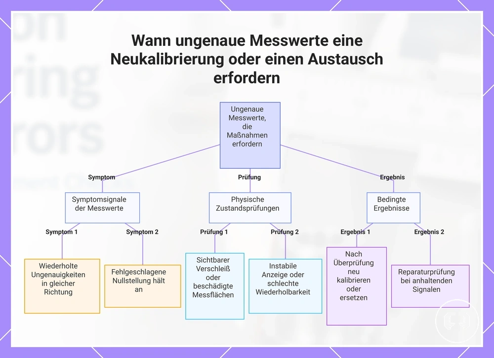 Wann ungenaue Messwerte eine Neukalibrierung oder einen Austausch erfordern