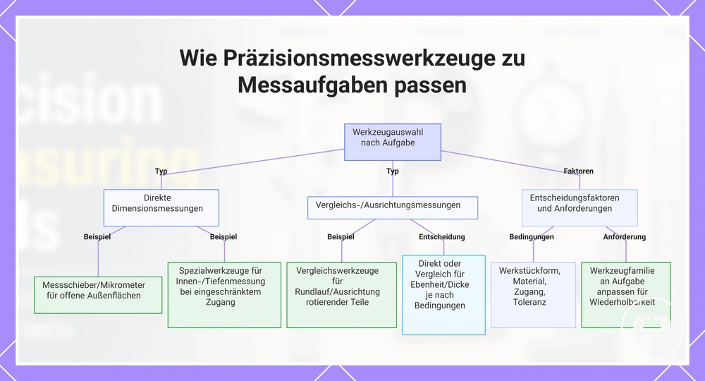 Wie Präzisionsmesswerkzeuge zu Messaufgaben passen