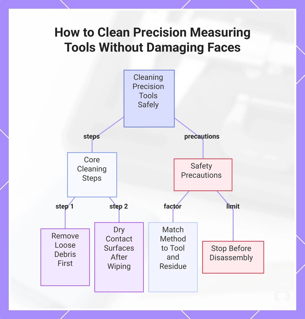 How to Clean Precision Measuring Tools Without Damaging Faces