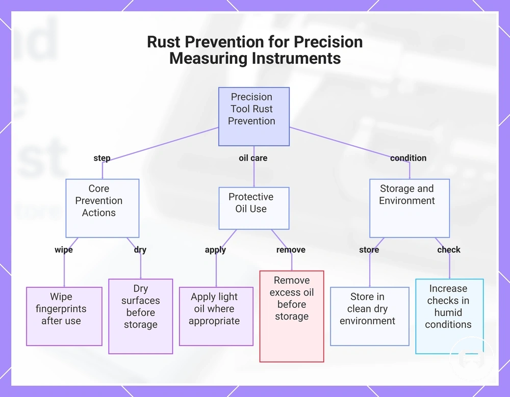 Rust Prevention for Precision Measuring Instruments