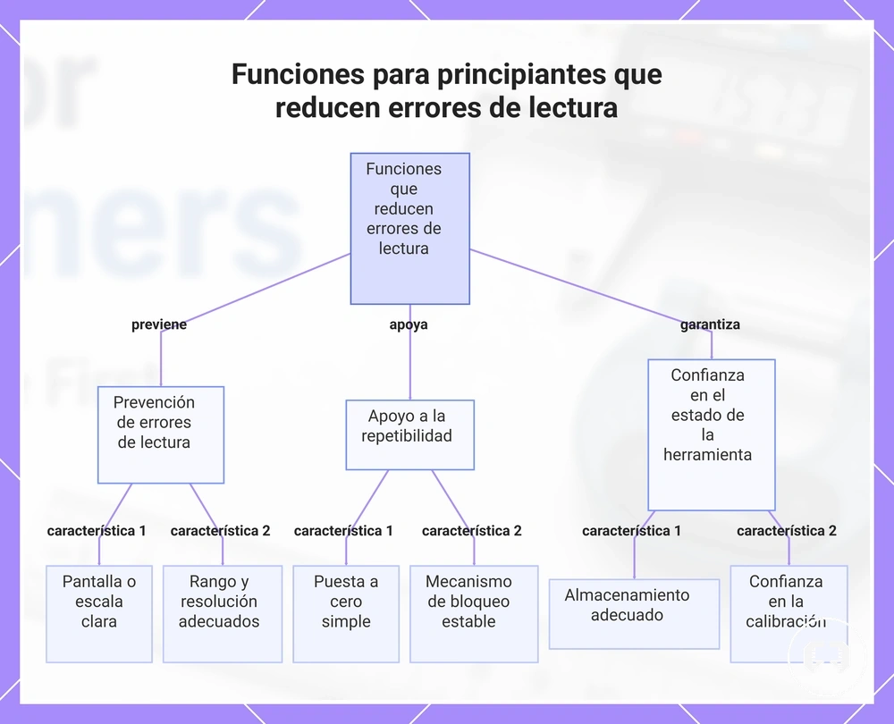 Funciones para principiantes que reducen errores de lectura