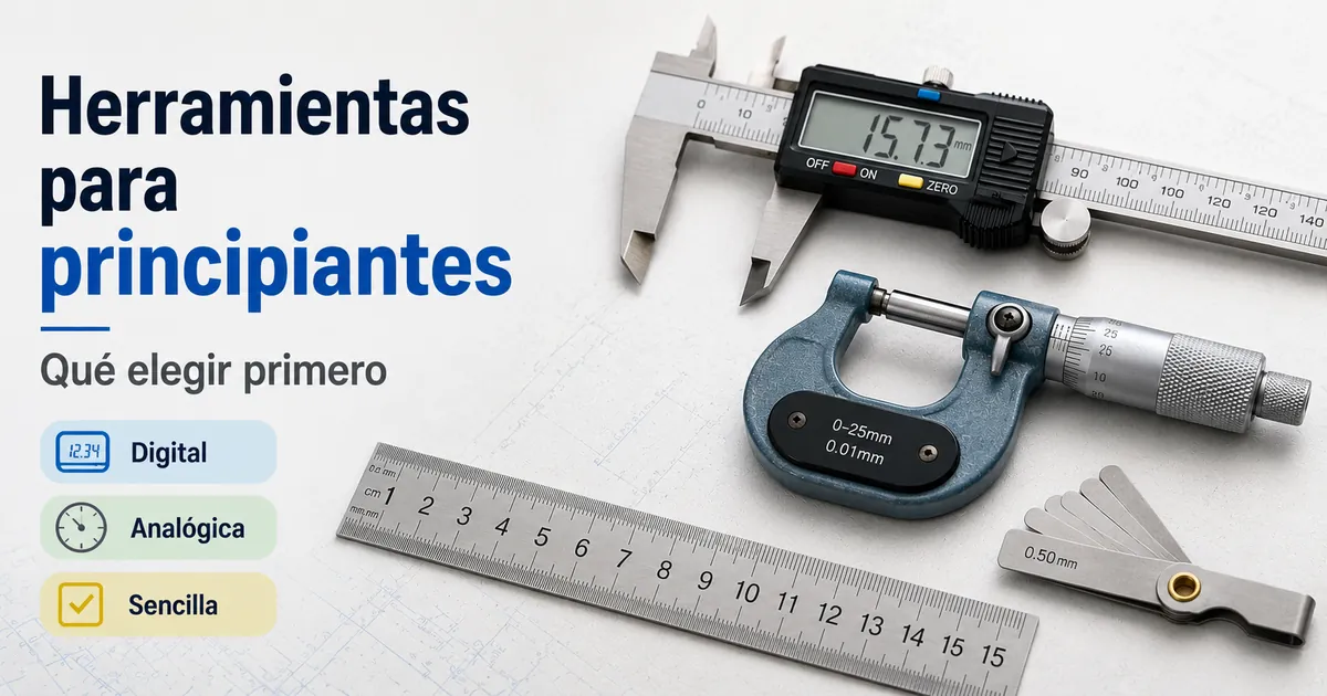 Herramientas de medición de precisión para principiantes con opciones digitales y analógicas sencillas