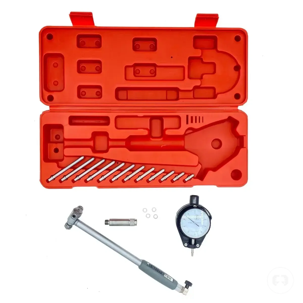Kit d’alésomètre à cadran pour mesurer les diamètres internes de cylindres moteur