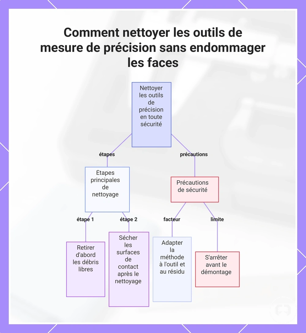 Comment nettoyer les outils de mesure de précision sans endommager les faces