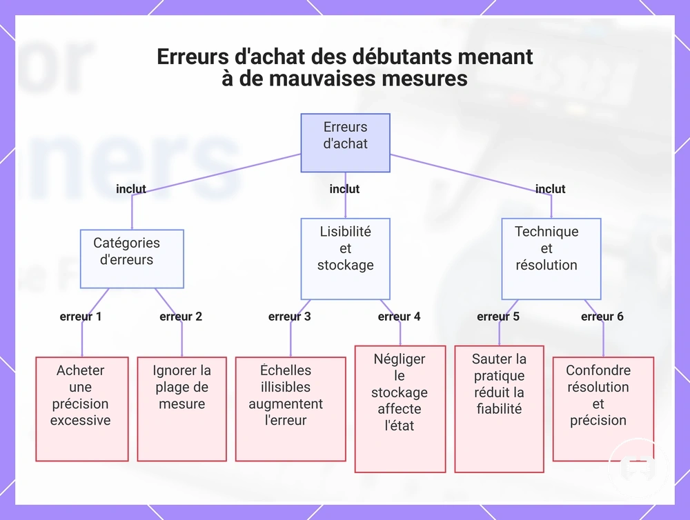 Erreurs d'achat des débutants menant à de mauvaises mesures