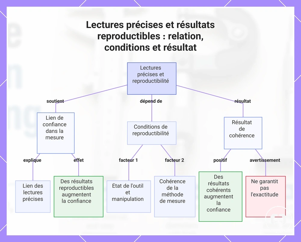 Lectures précises et résultats reproductibles : relation, conditions et résultat