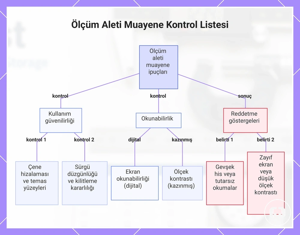Ölçüm Aleti Muayene Kontrol Listesi