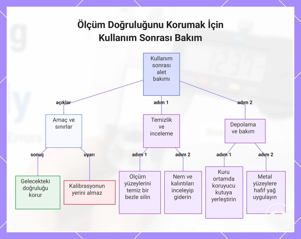 Ölçüm Doğruluğunu Korumak İçin Kullanım Sonrası Bakım