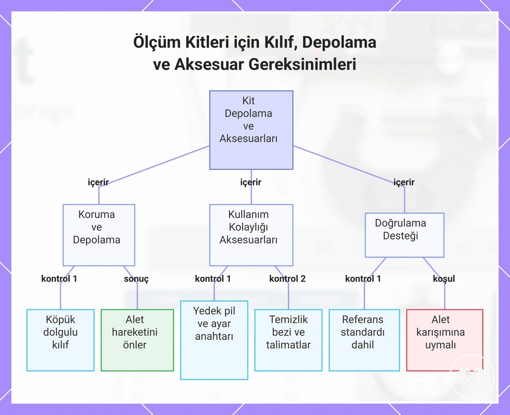 Ölçüm Kitleri için Kılıf, Depolama ve Aksesuar Gereksinimleri