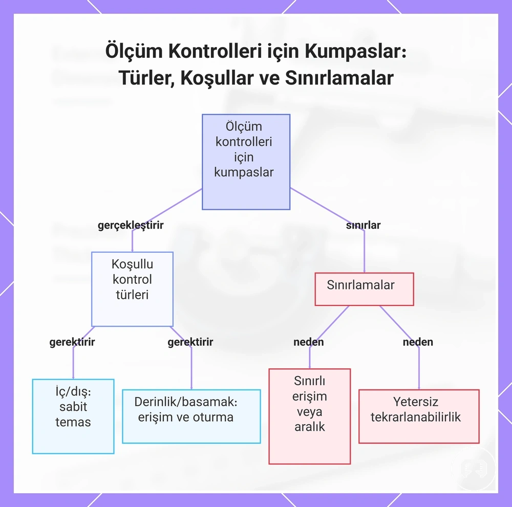 Ölçüm Kontrolleri için Kumpaslar: Türler, Koşullar ve Sınırlamalar