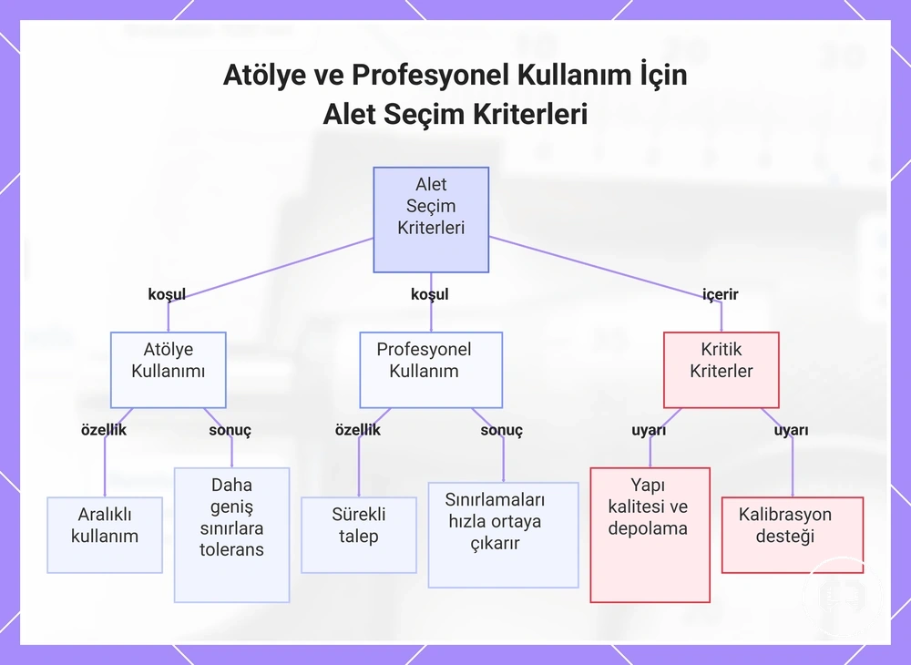 Atölye ve Profesyonel Kullanım İçin Alet Seçim Kriterleri