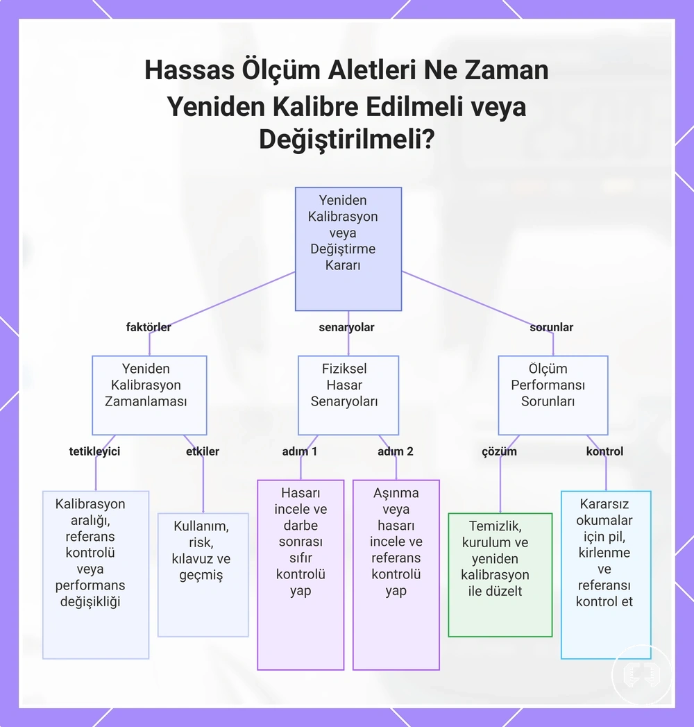 Hassas Ölçüm Aletleri Ne Zaman Yeniden Kalibre Edilmeli veya Değiştirilmeli?