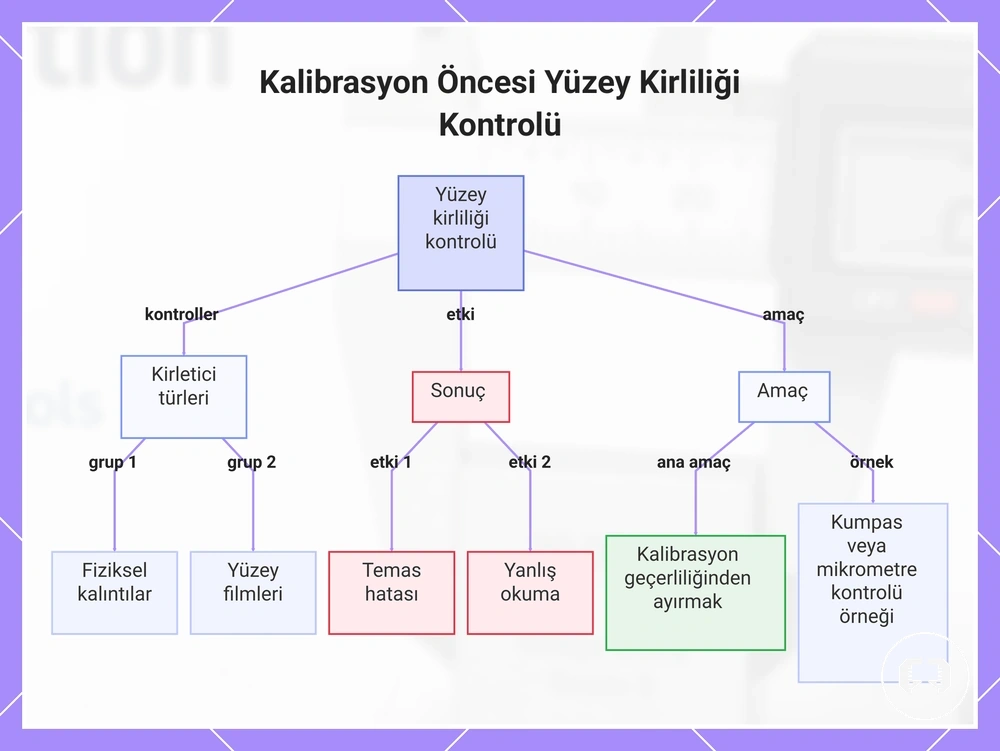 Kalibrasyon Öncesi Yüzey Kirliliği Kontrolü